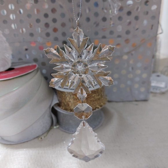 Clear Beads Snowflakes Ornament - Picture 1 of 6